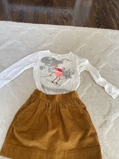 crewcuts corduroy skirt size 4-5 and 2 matching shirts Size 4-5