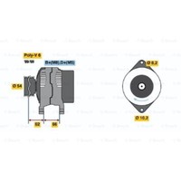 Bosch Generator Lichtmaschine 80A 14V FüR Peugeot Boxer Kasten CitroëN Jumper