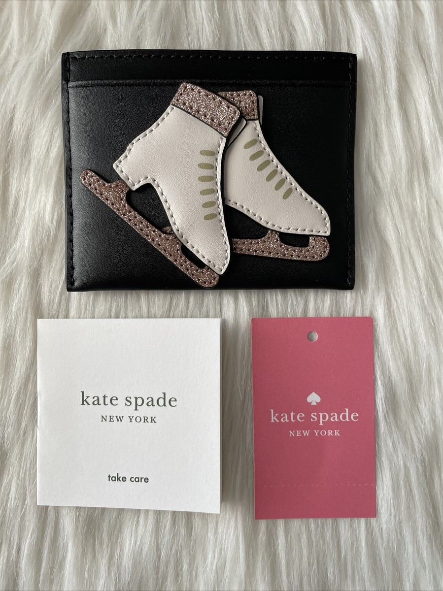 ぱんだkate spade 冬物 NWT Kate Spade Winter Wonderland Ice Skating Card Holder Great