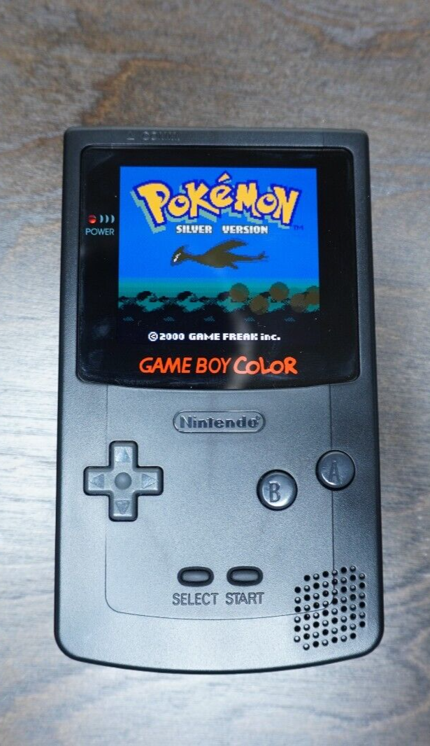Black Gameboy Color Console OLED Touch Screen | Tested | Batteies Included