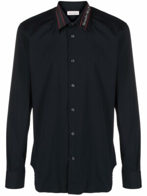 Tシャツ・カットソー alexander mcqueen Black stretch viscose blend top Buy Alexander McQueen Graffiti T-Shirt 'Black/White
