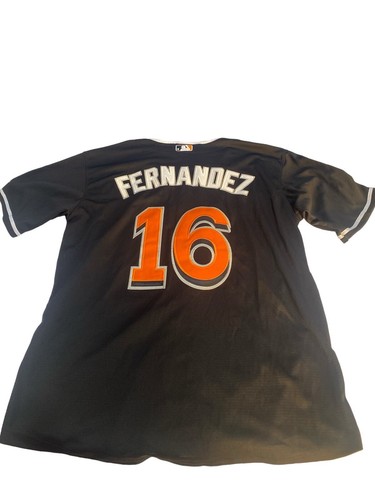Camiseta deportiva usada Majestic MLB Miami Marlins #16 José Fernández Sititch talla S R5 - Imagen 6 de 8