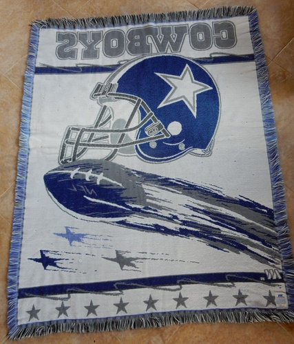 Vintage The Northwest Co NFL Dallas Cowboy 100% Acrylic Throw Blanket 46 x 60 - Picture 6 of 10
