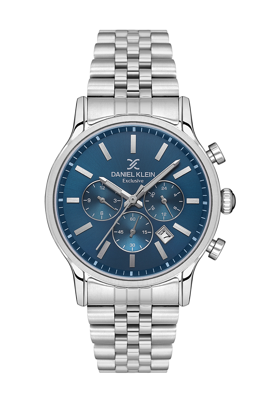 Daniel Klein Exclusive Men Blue Stainless Steel Watch