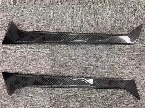 For Audi Q8 SQ8 2019-2023 Real Carbon Fiber Rear Trunk Wing Roof Spoiler Trim  - Picture 4 of 5