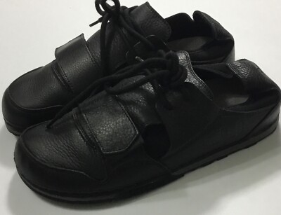 Unisex OTZ Low Lace Up Relax Leather Shoes 3301 Black EU 36 US