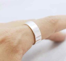 Plain Simple Band Ring Solid 925 Sterling Silver Handmade Ring Stackable Ring RM