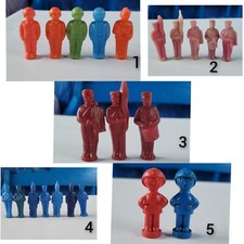 Soviet multicolor soldiers figurines, Infantryman, Seaman, Sailor, USSR Red army