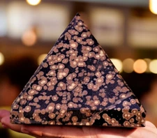 135MM Brown Scapolite Pyramid Marialite Crystal Healing Pyramid Gemstone Gift
