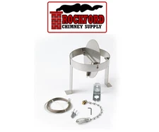 Round Chimney Damper Kit - Stainless Steel Round Flue Damper