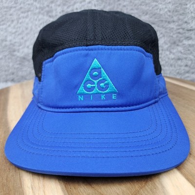 Nike Hat Cap Strap Black Blue ACG  AW84 Running Adjustable All Conditions Gear