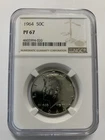 1964 Kennedy Silver Proof Half Dollar NGC PF67*