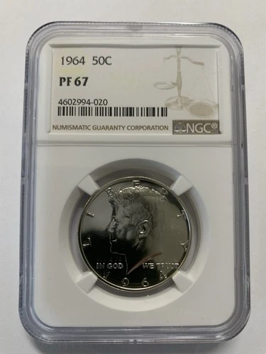 1964 Kennedy Silver Proof Half Dollar NGC PF67*