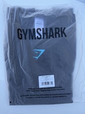 Gymshark Onyx Black/Onyx Grey V5 5.0 Seamless T-Shirt Black/Blue SIZE LARGE New