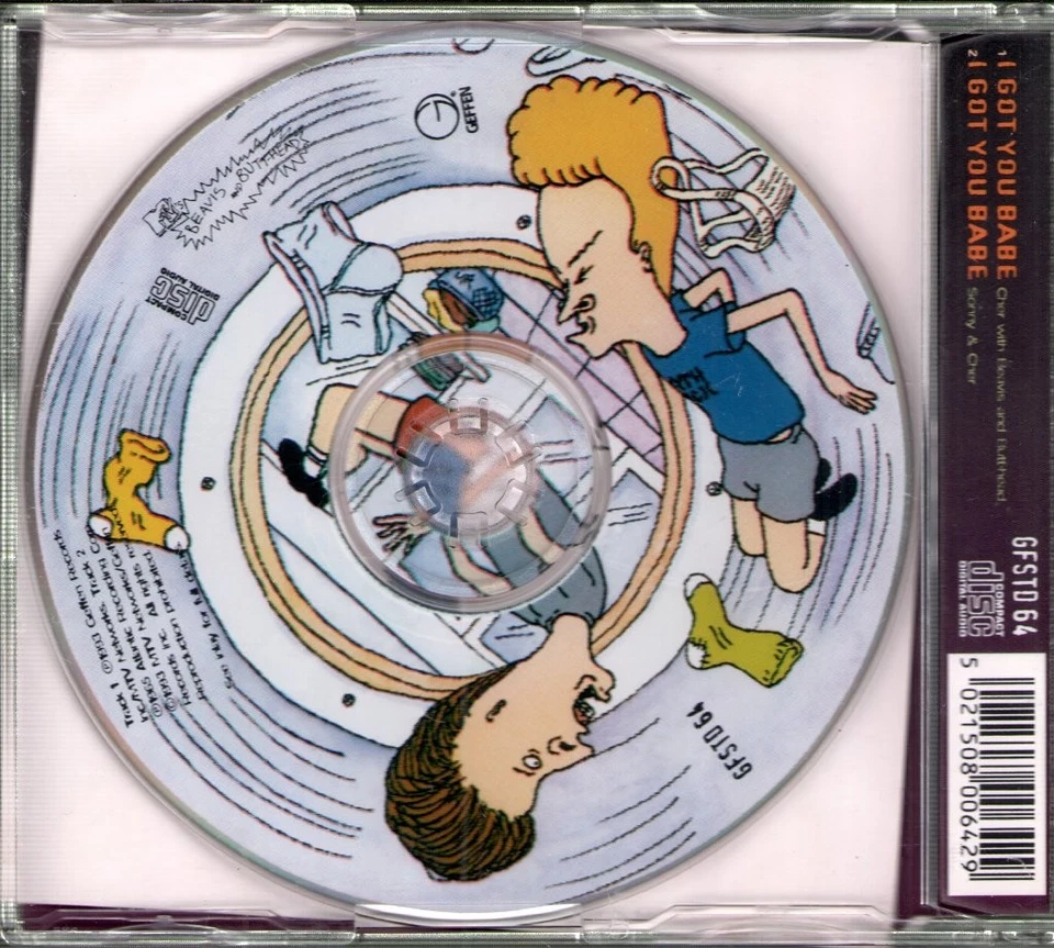 Cher I Got You Babe CD UK Geffen 1993 Mit Beavis Und Butthead Version Pic Disc - Bild 2 von 2