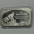 1975 The Mountain Goat Vintage Collect Rare Bar 1 Troy Oz .999 Fine Silver Ingot