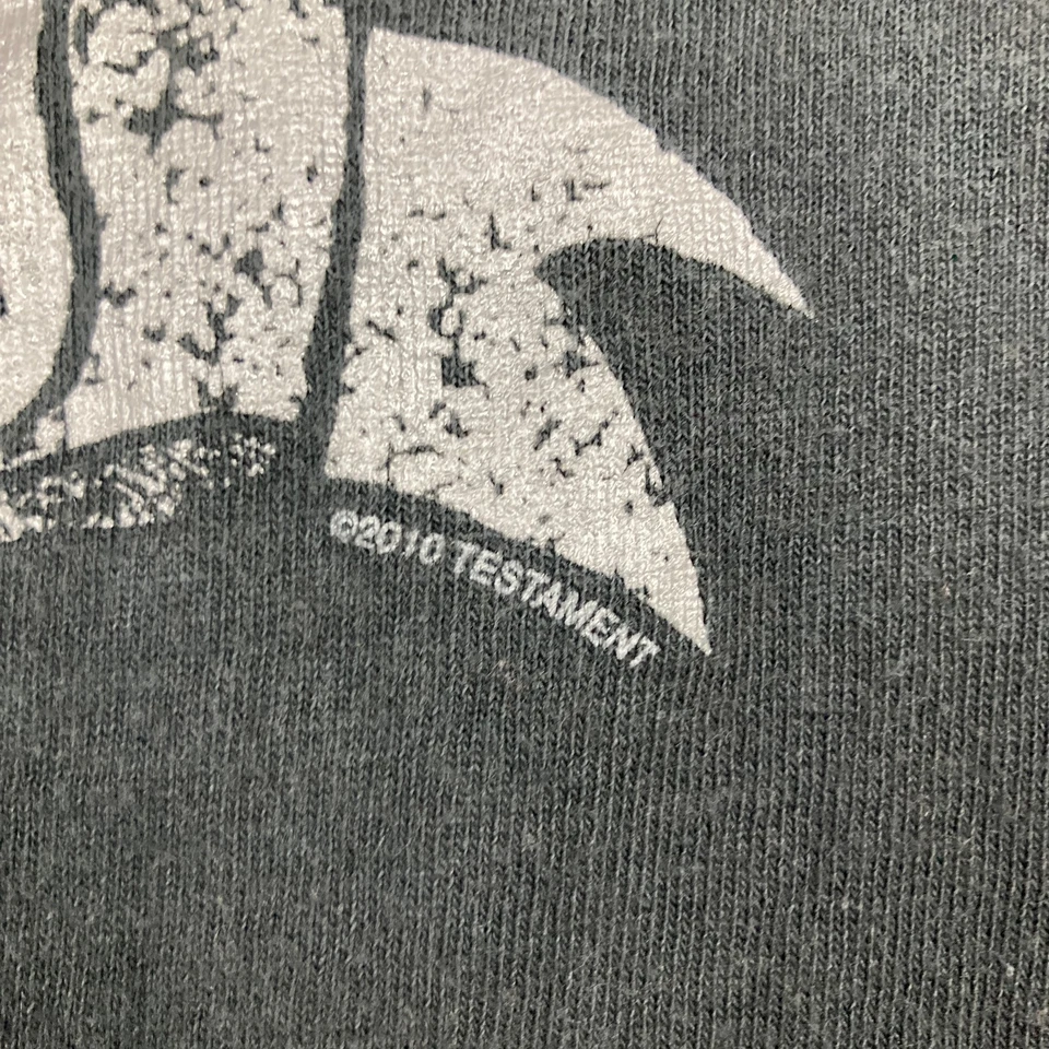 Camiseta Masculina Vintage Testament Band M Preta 2010 The Formation Of Damnation - Imagem 4 de 4