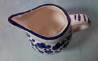 Hand-Painted Blue White Studio Art Made In Italy SIENA Single Serve Creamer — photo 8