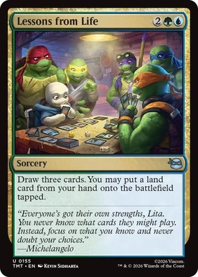Lessons from Life Light Play, English Magic the Gathering MTG Teenage Mutant Nin