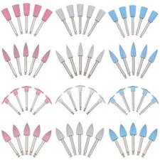 12X Dental Composite Polishing Burs Kit RA Silicone Polisher 2.35mm Contra Angle