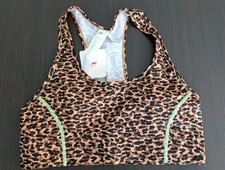 NWT Fabletics Women's MediumWavy Cheetah On The Go Impact Sports Bra  $69.95