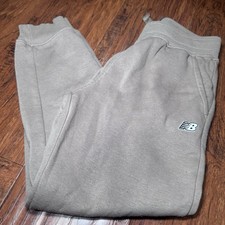 New Balance Boys Logo Sweatpants Joggers In Brown Size Medium 8