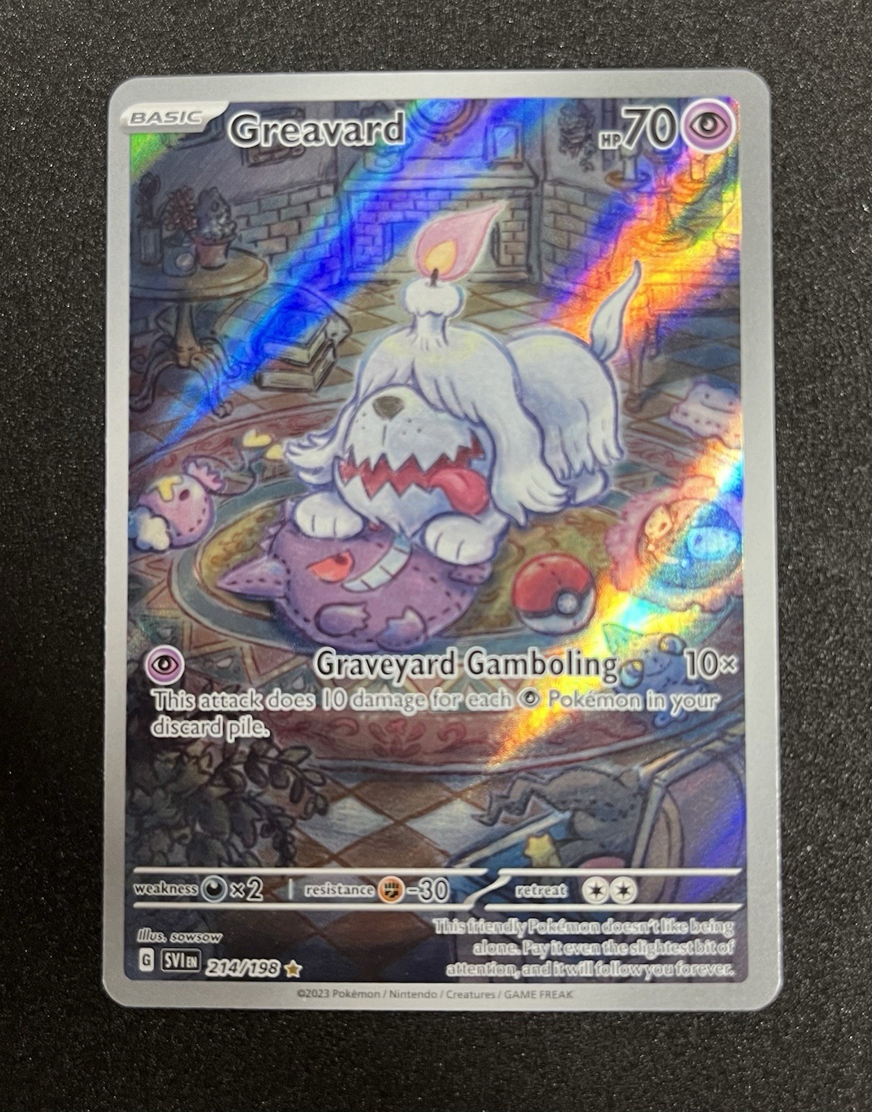 Pokemon TCG Greavard IR 214/198 Scarlet & Violet Base Set NM