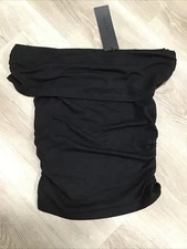 NWT Lioness Field Of Dreams Off Shoulder Strapless Top Black Onyx Women’s Size S