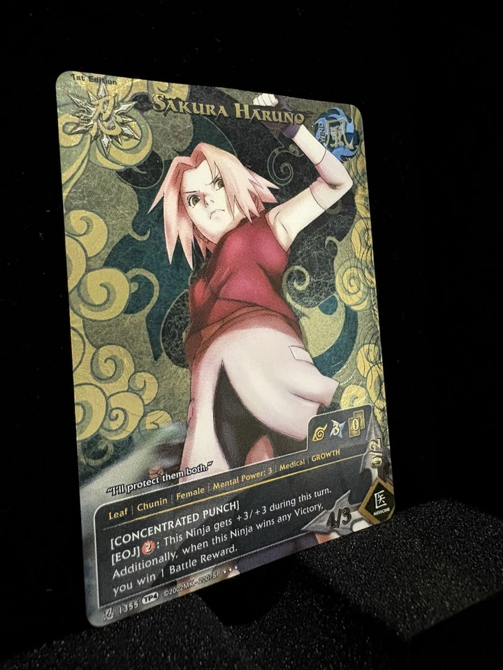 Naruto TCG CCG Sakura Haruno Card Super Rare Foil English Near Mint TP4 - Image 2 of 3