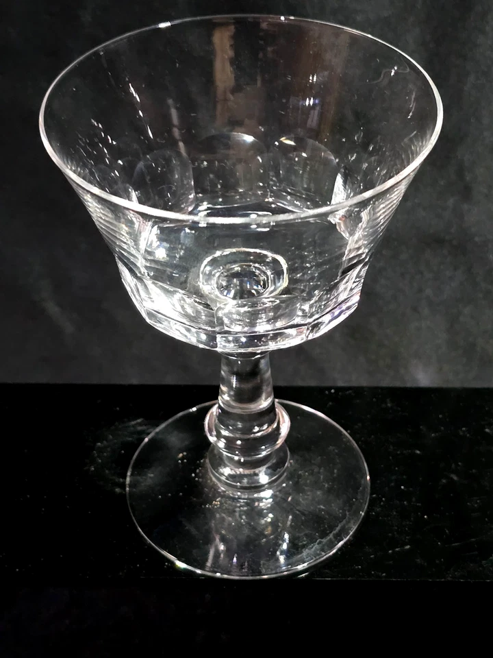 Vintage FOSTORIA Crystal Champagne Glass DOLLY MADISON Dessert Goblet - Set Of 4 - Image 4 of 4
