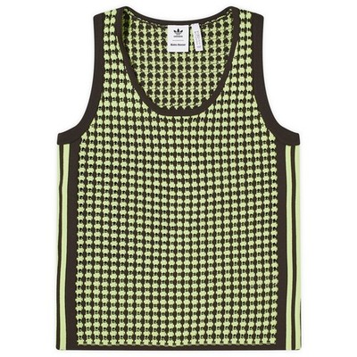 adidas x Wales Bonner Knit Vest - Semi Frozen Yellow / Night Brown