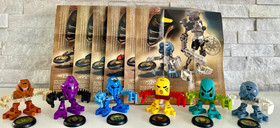 Bionicle Tohunga Set of 6: 1388, 1389, 1390, 1391, 1392, 1393 w/Disks & Posters