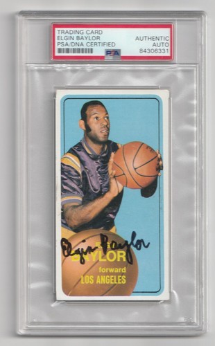 Elgin Baylor 1970 Topps #65 Signed Card Auto PSA AUTHENTIC A  VINTAGE 1970S