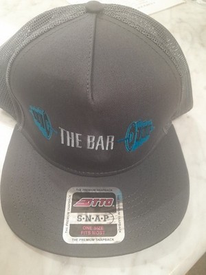 The Bar Gray Snapback One Size Fits All Baseball Cap New