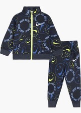 Nike Kids' AOP Jacket  Joggers Set NWT Color Midnight Size 24 Months