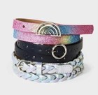 New Cat&Jack girls 3 pack belts size small — photo 1