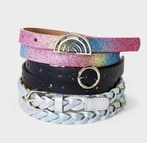 New Cat&Jack girls 3 pack belts size small