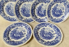 Six ‘Seaforth’ Tea Plates- Edwardian