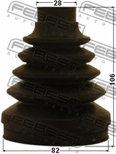 FEBEST 2002-2012 Chevrolet Equinox Boot Inner CV Joint Kit 82X106X28 1015-CAP