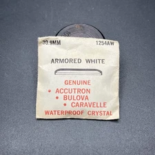 Genuine Accutron Armored White 1254AW Crystal