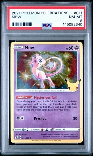 2021 Pokemon Celebrations Mew #011 PSA 8