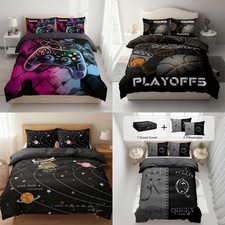 3 Pcs Duvet Cover Set - 1 Duvet Cover 2 Pillow Shams Ultra Soft Quilt Cover Set