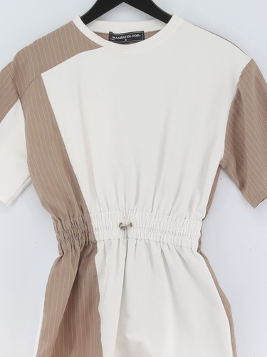 Maniere De Voir Women's Mini Dress UK 8 White Cotton - Picture 3 of 7