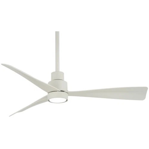 Minka Aire Simple 44"  - Flat White 3-Blade Remote Control - Picture 3 of 7