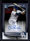 2025 Bowman Draft Charles Davalan Chrome Auto 1st Prospect #CPA-CD Dodgers