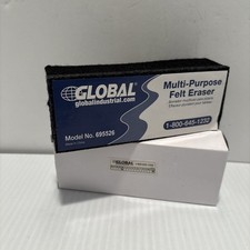 Global Industrial Dry Erase Felt Eraser 5"L x 2"W x 1"H Black (b99)