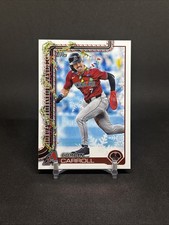 Corbin Carroll 2025 Topps Holiday Necklace Variation Card #H158 Diamondbacks SP
