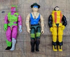 Lot of 3 Gi Joe Figures, Toxo Zombie, Sgt. Slaughter, and Secto Viper