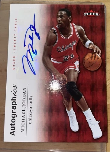2006-07 Fleer Autographics Michael Jordan Authentic Signed Autograph Card MJA-5