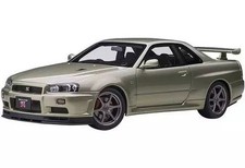 AutoArt 1/18 Nissan Skyline GT-R R34 V Spec II Nur Millennium Jade Model Car